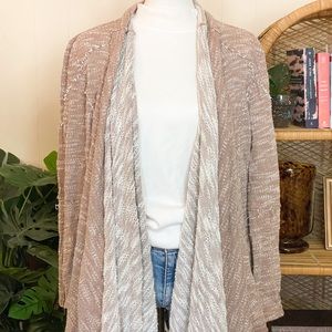 Free People Distressed Waterfall Cardigan